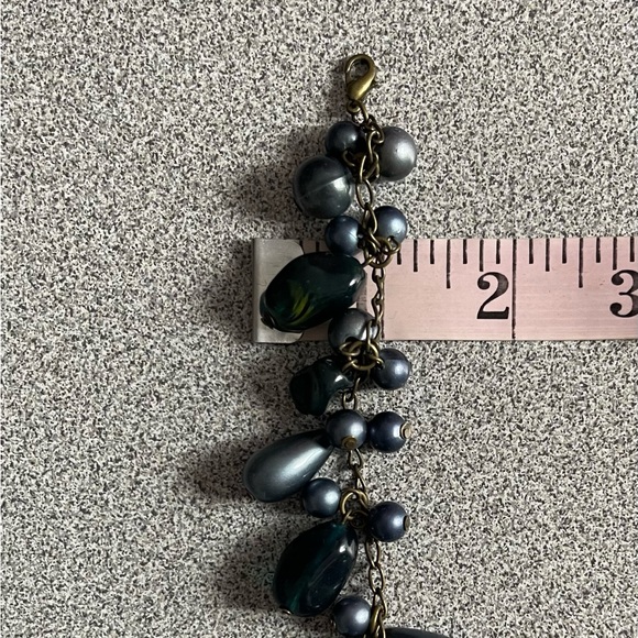 Blue Beaded Dangle Bracelet - Picture 6 of 7